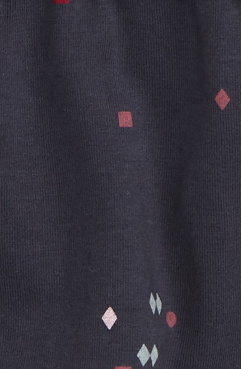 miles baby Geometric Print Long Sleeve Dress, Alternate, color, 