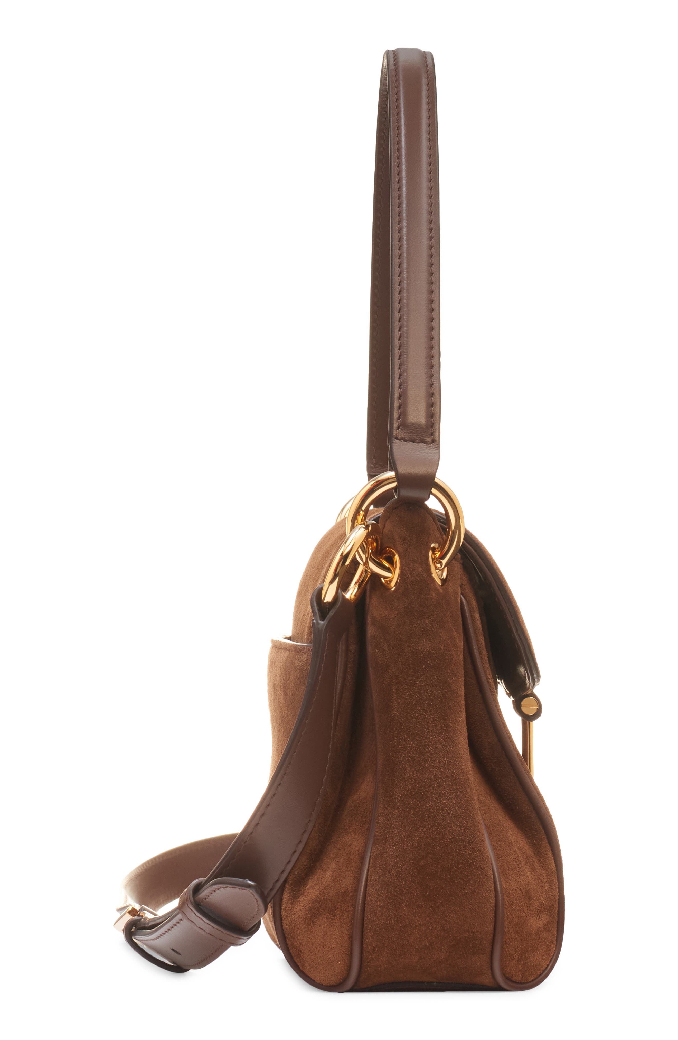 TOM FORD Small Tara Suede Shoulder Bag, Alternate, color, 