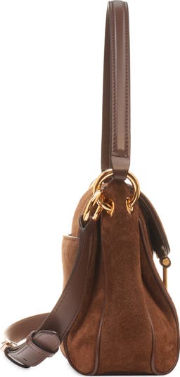 Small Tara Suede Shoulder Bag