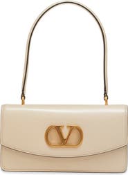 Valentino Garavani DeVain Leather Shoulder Bag