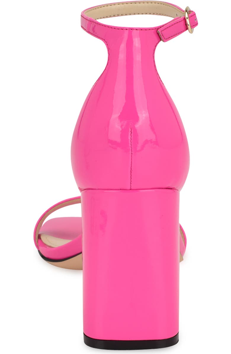Nine West Ilea Patent Ankle Strap Sandal, Alternate, color, Bright Pink