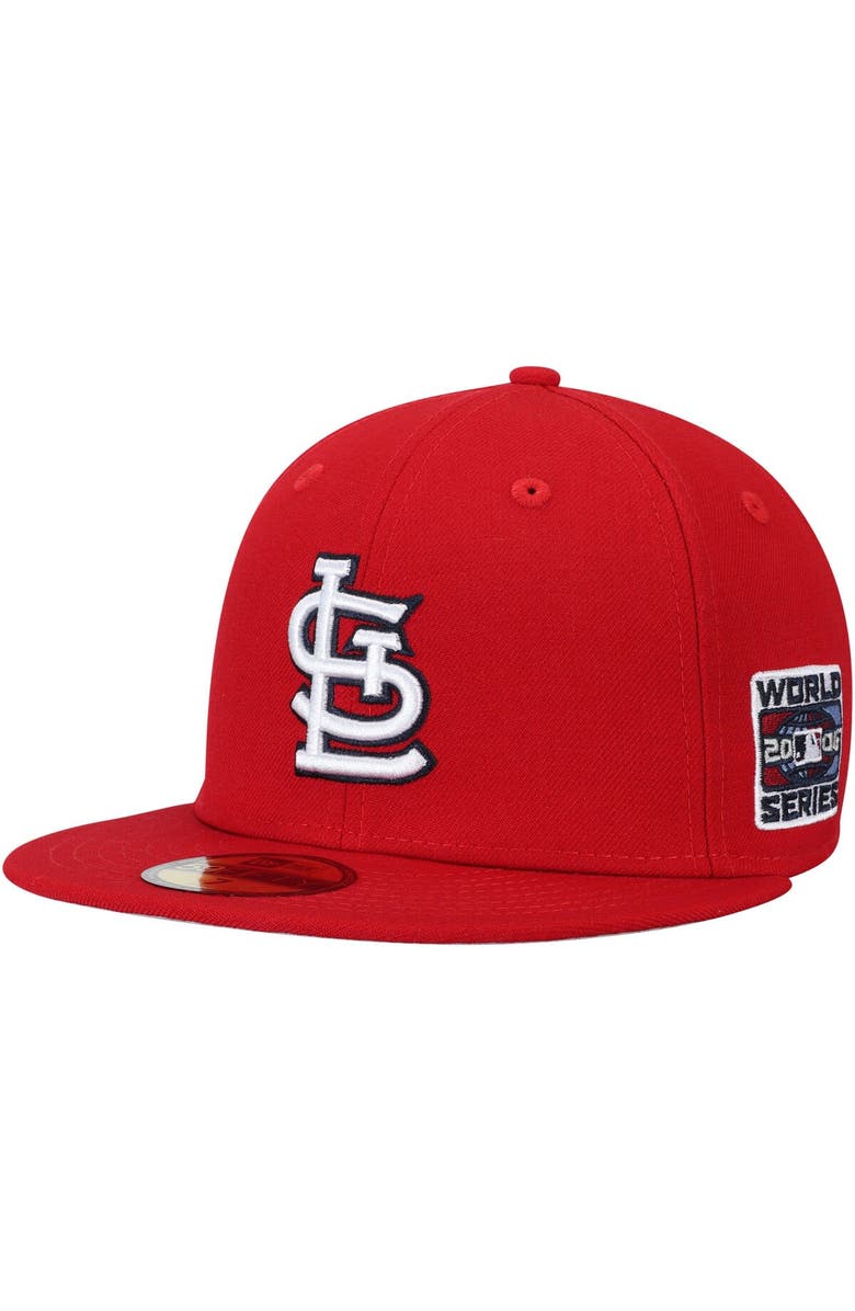 New Era Men's New Era Red St. Louis Cardinals 2006 World Series Wool 59FIFTY Fitted Hat, Main, color, Red