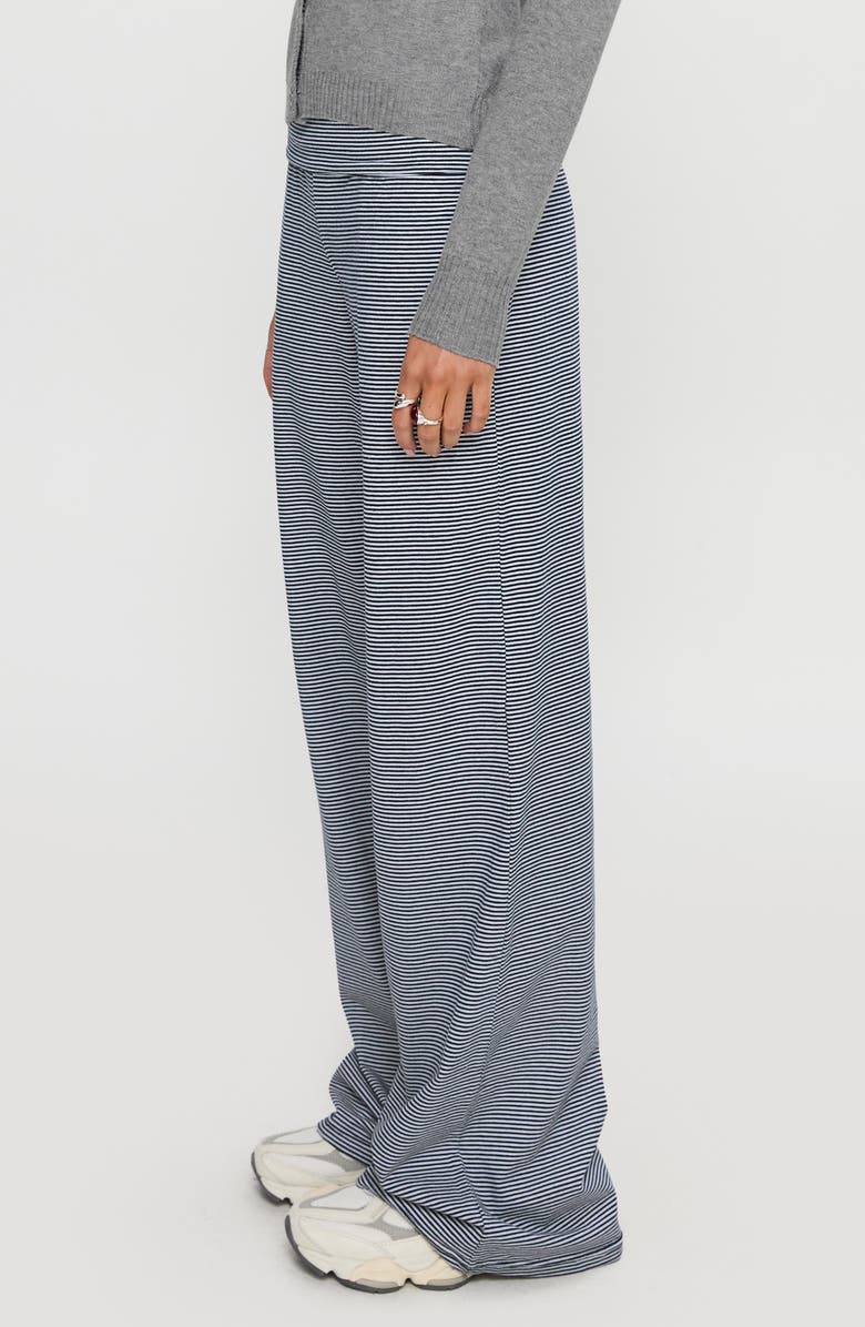 Princess Polly Eight Hours Sleep Stripe Foldover Pants, Alternate, color, Multi