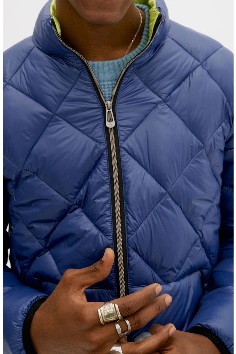 Water Resistant Quilted Puffer Jacket, Alternate, color, NAVY