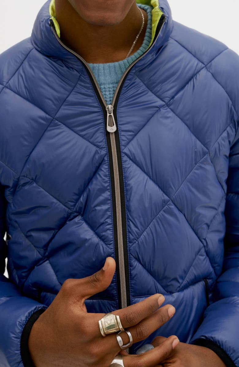 Noize Water Resistant Quilted Puffer Jacket, Alternate, color, Navy