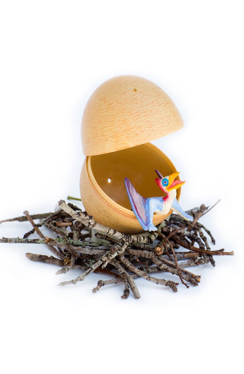 Safari Ltd. Dino Dana Quetzalcoatlus Baby with Egg Kids Toy Figure, Alternate, color, NO COLOR