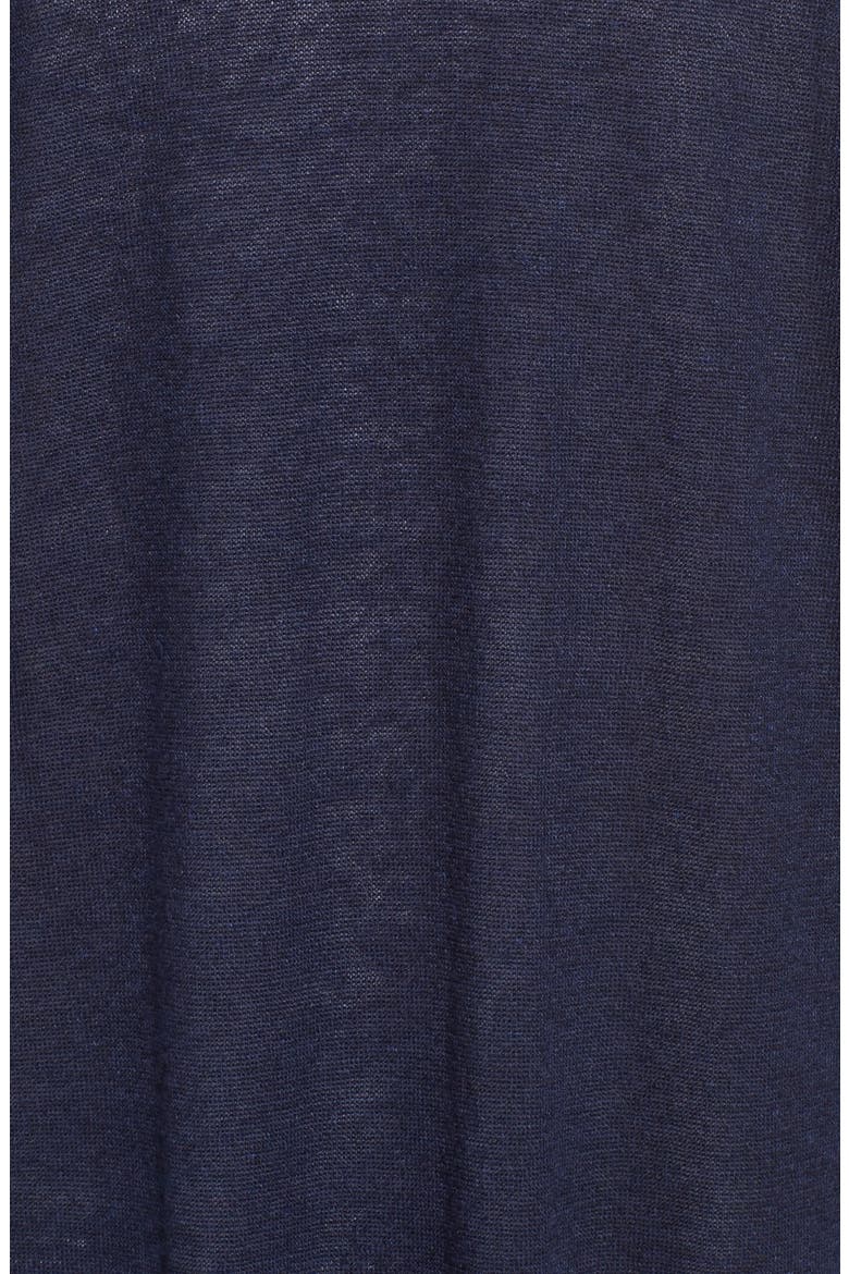 Long Linen Blend Cardigan, Alternate, color, NAVY PEACOAT