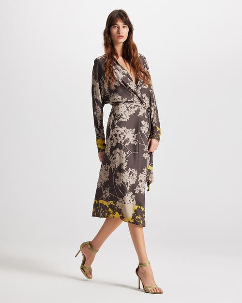 Theo The Label Hydra Printed Maxi Dress In Black