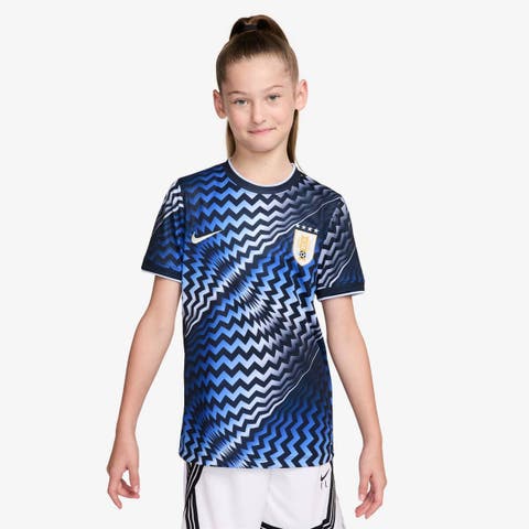 Youth Nike Blue Uruguay National Team 2026 Pre-Match Top