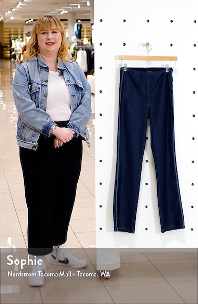 ́ Boyfriend Denim Leggings, sales video thumbnail