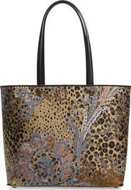 Etro Essential Leopard Jacquard Tote