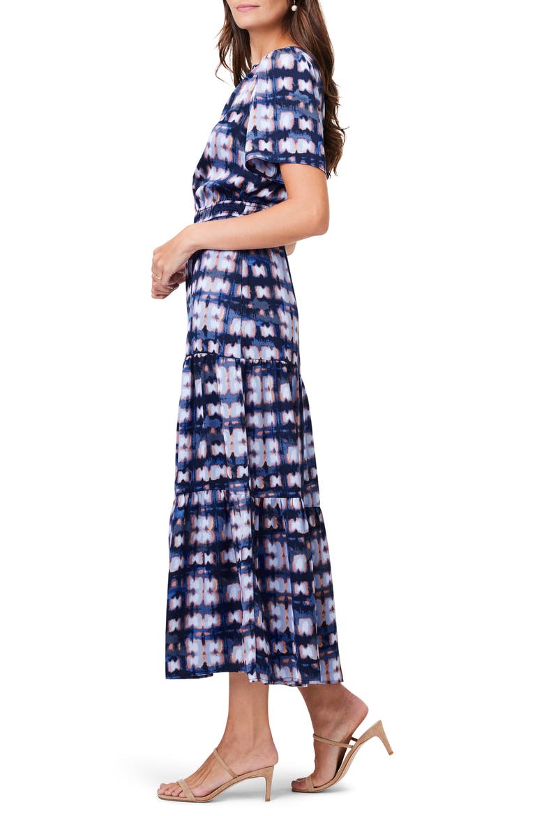 Shibori Glow Daydream Maxi Dress, Alternate, color, INDIGO MULTI