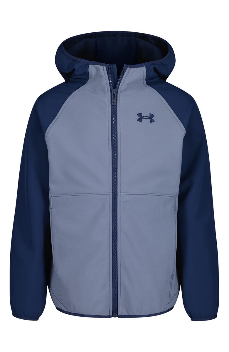 Under Armour Kids' Sim Softshell Water Resistant Jacket, Main, color, Downpour Gray