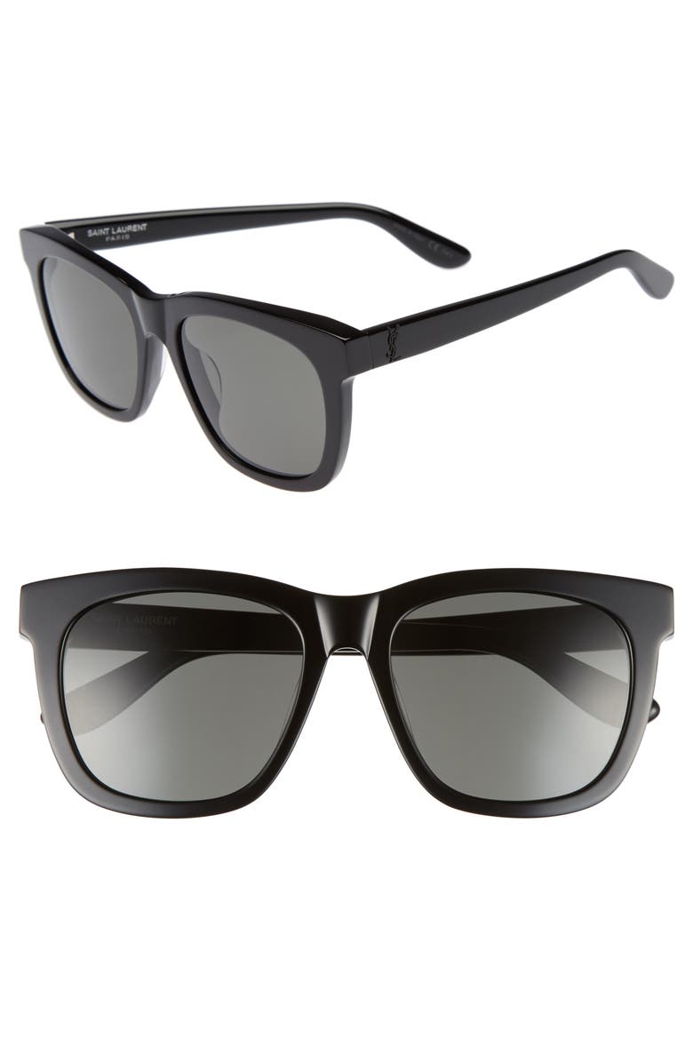 Saint Laurent 55mm Square Sunglasses, Alternate, color,