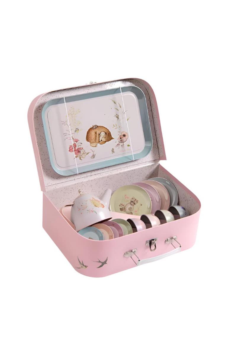 Moulin Roty Suitcase Tea Party Metal Set The Rosalies, Main, color, 