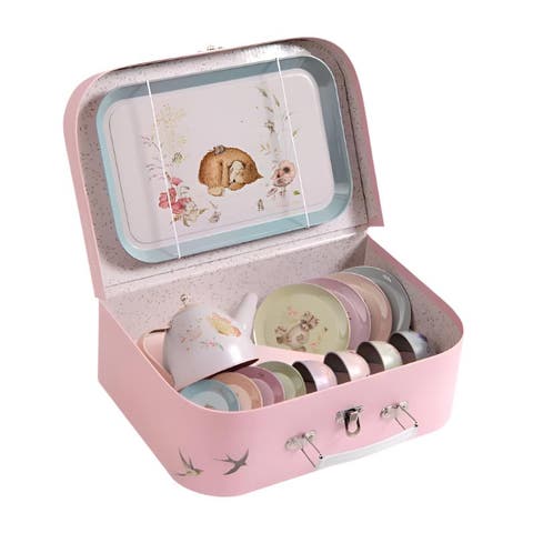 Suitcase Tea Party Metal Set The Rosalies