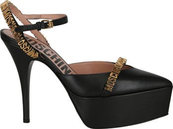 Platform Ankle Strap Pump