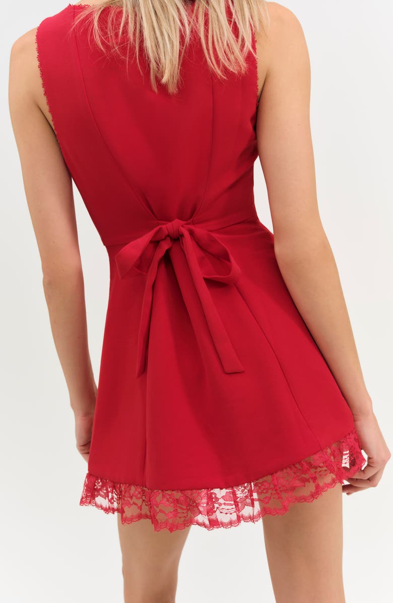 For Love & Lemons Sleeveless Minidress, Alternate, color, Red