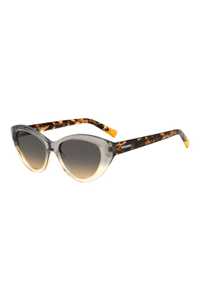53mm Oval Cat Eye Sunglasses, Alternate, color, GREY OCHRE/ BROWN OCHRE