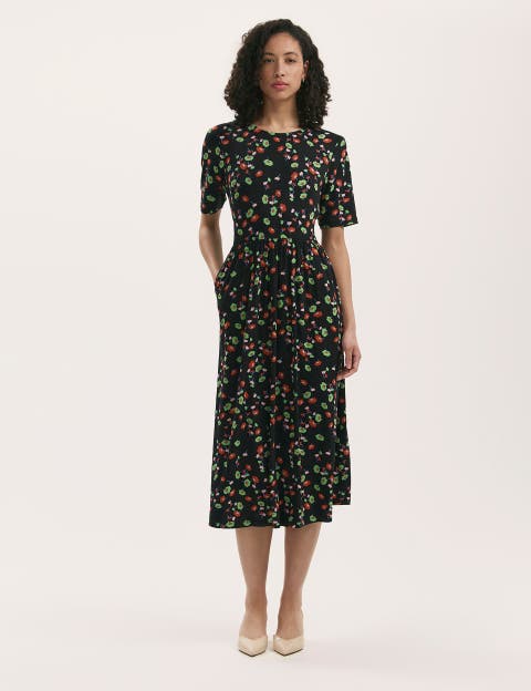 Kathryn Floral Jersey Midi T-Shirt Dress