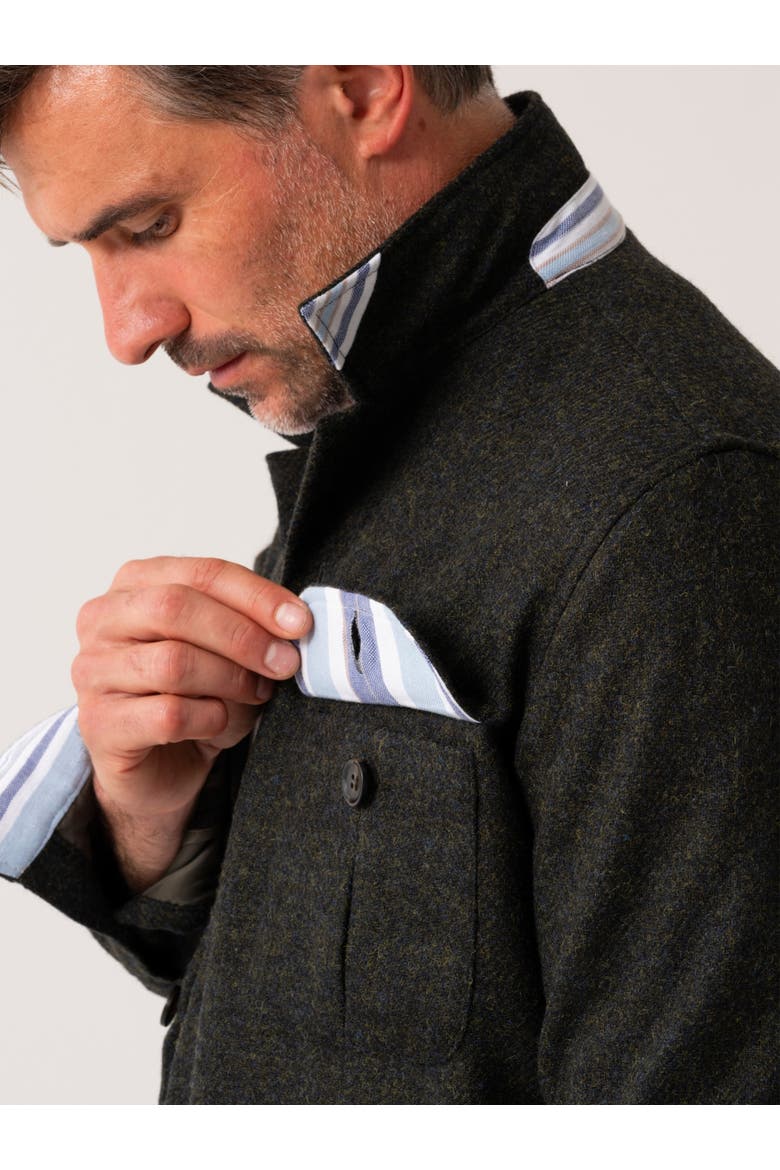 Long Sleeve Wool Shirt-Jacket, Alternate, color, Artillery Green