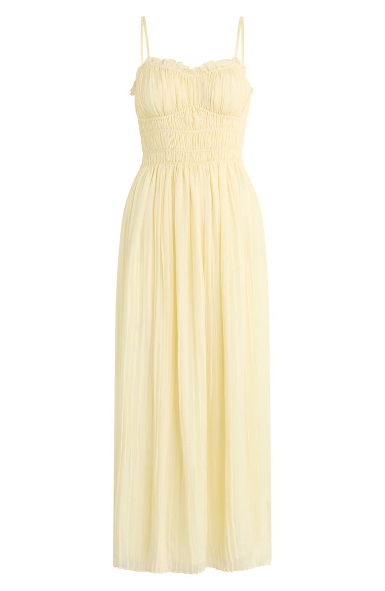 Favorite Daughter The Best Dressed Guest Pleated Maxi Dress, Alternate, color, Blondie