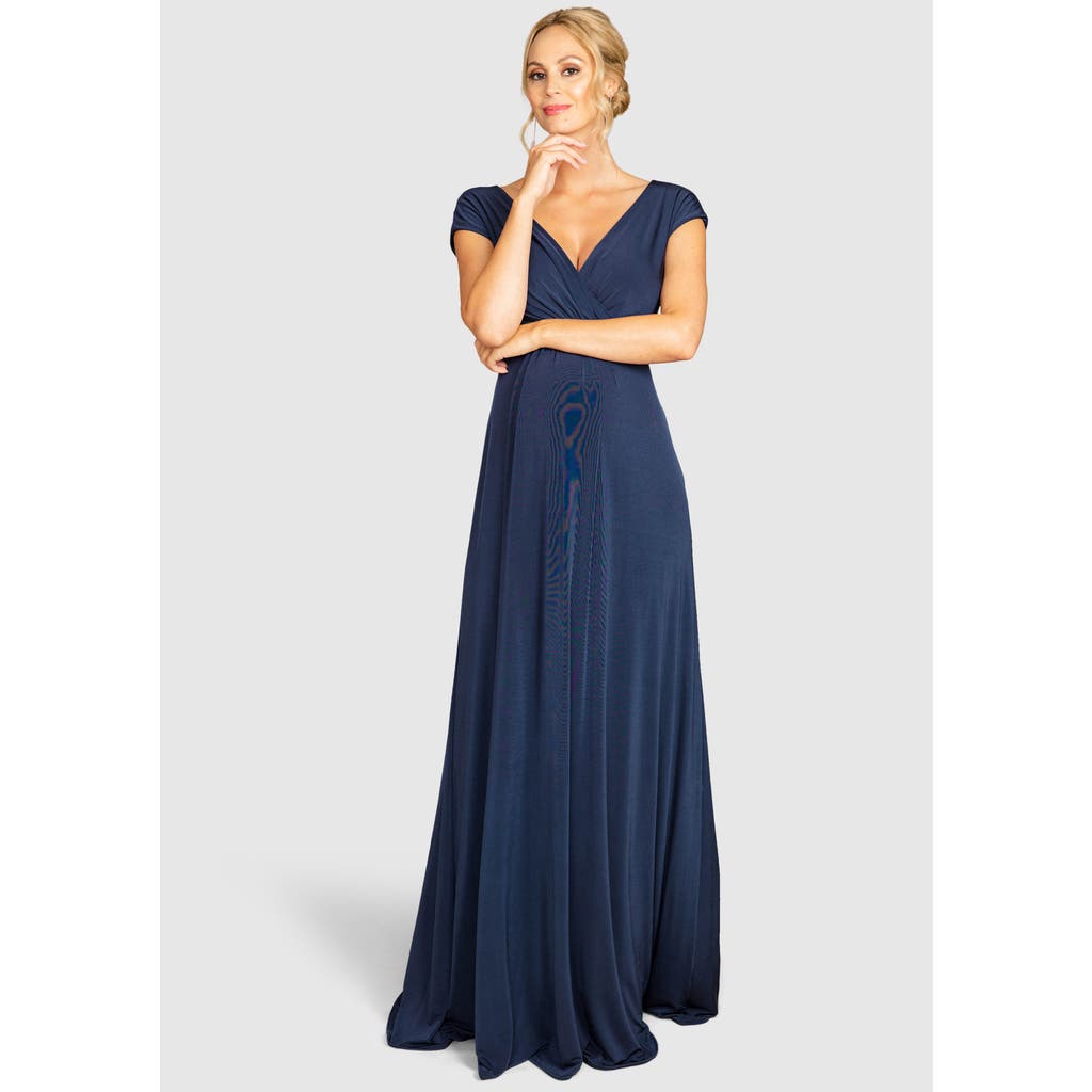 Tiffany Rose Maternity Francesca Maternity Maxi Dress In Blue