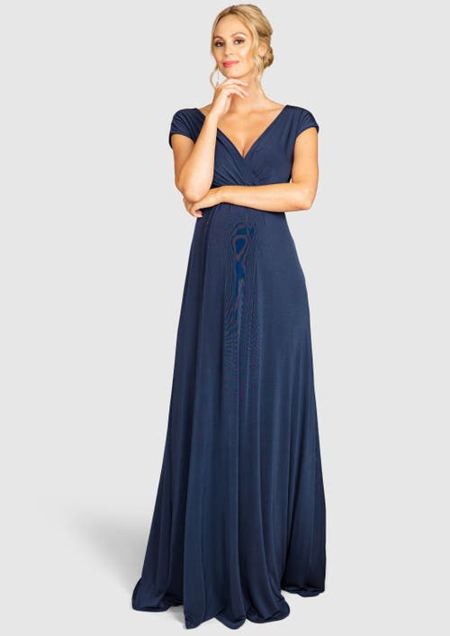 Tiffany Rose Maternity Francesca Maternity Maxi Dress In Blue