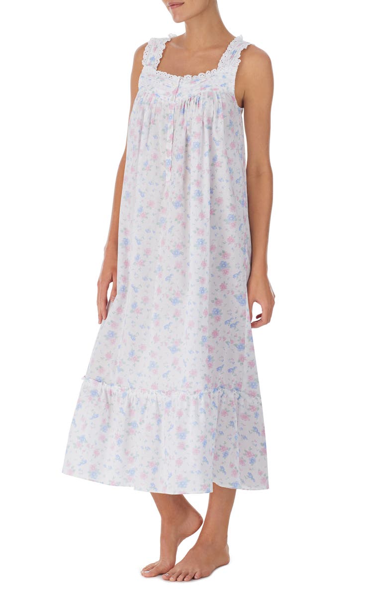 Eileen West Sleeveless Cotton Ballet Nightgown, Alternate, color,