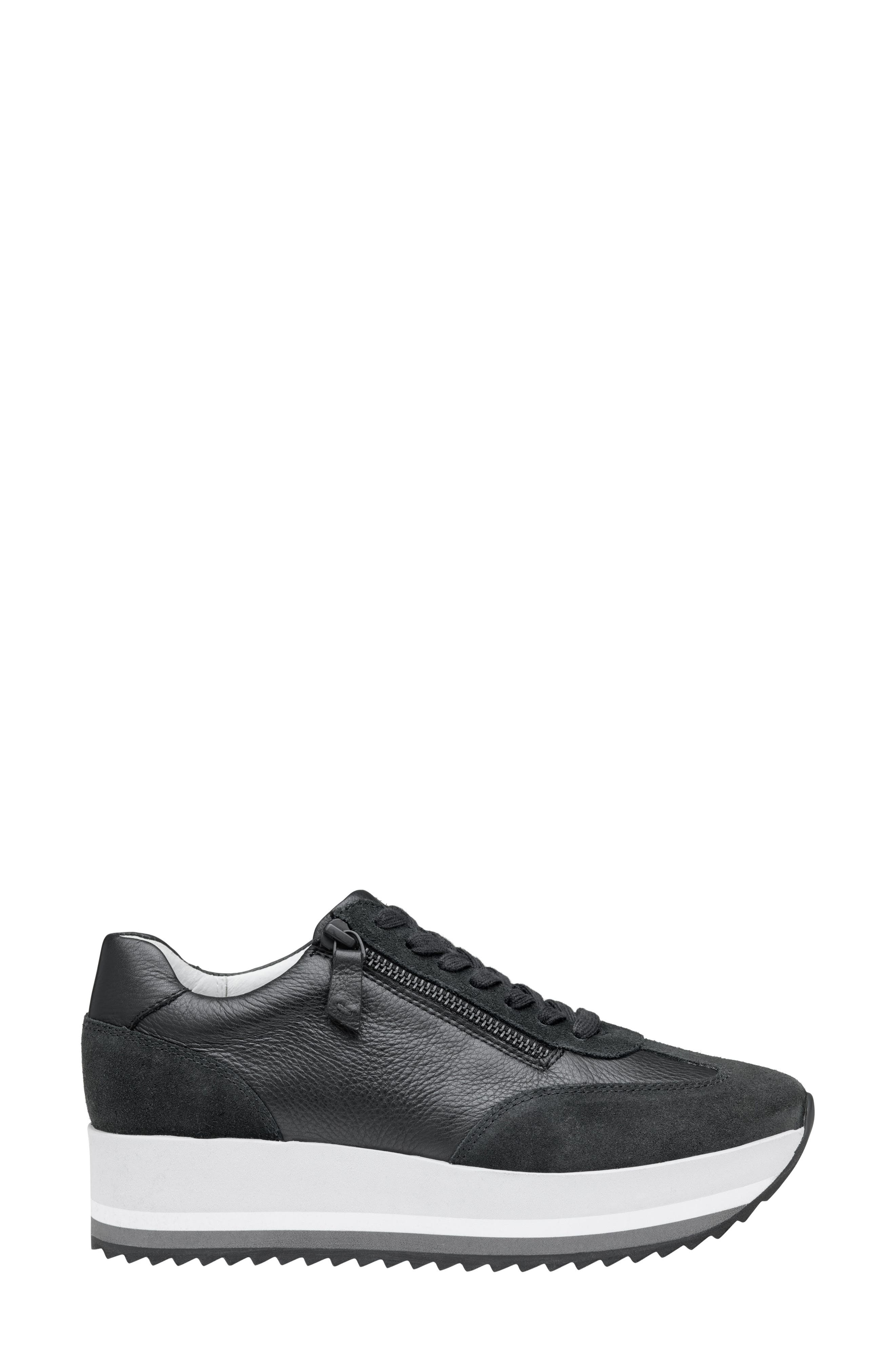Johnston & Murphy Gracie Side Zip Sneaker, Alternate, color, 