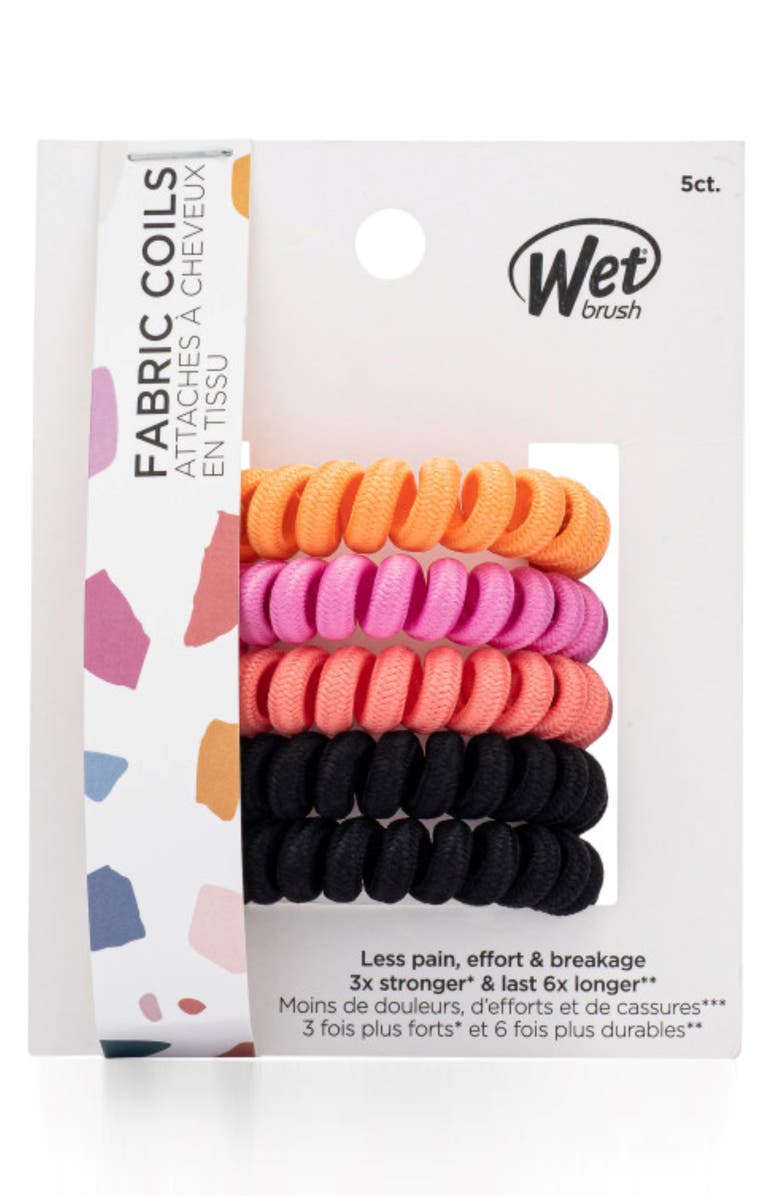 WET BRUSH 5-Pack Assorted Coil Hair Ties, Main, color, 