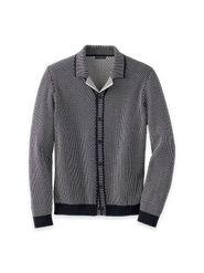 Paul Fredrick Cotton Button Front Cardigan Sweater