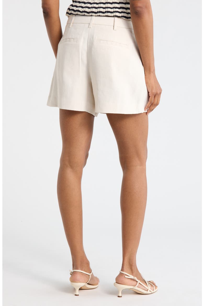 Charles Linen Blend Shorts, Alternate, color, BUTTERCREAM