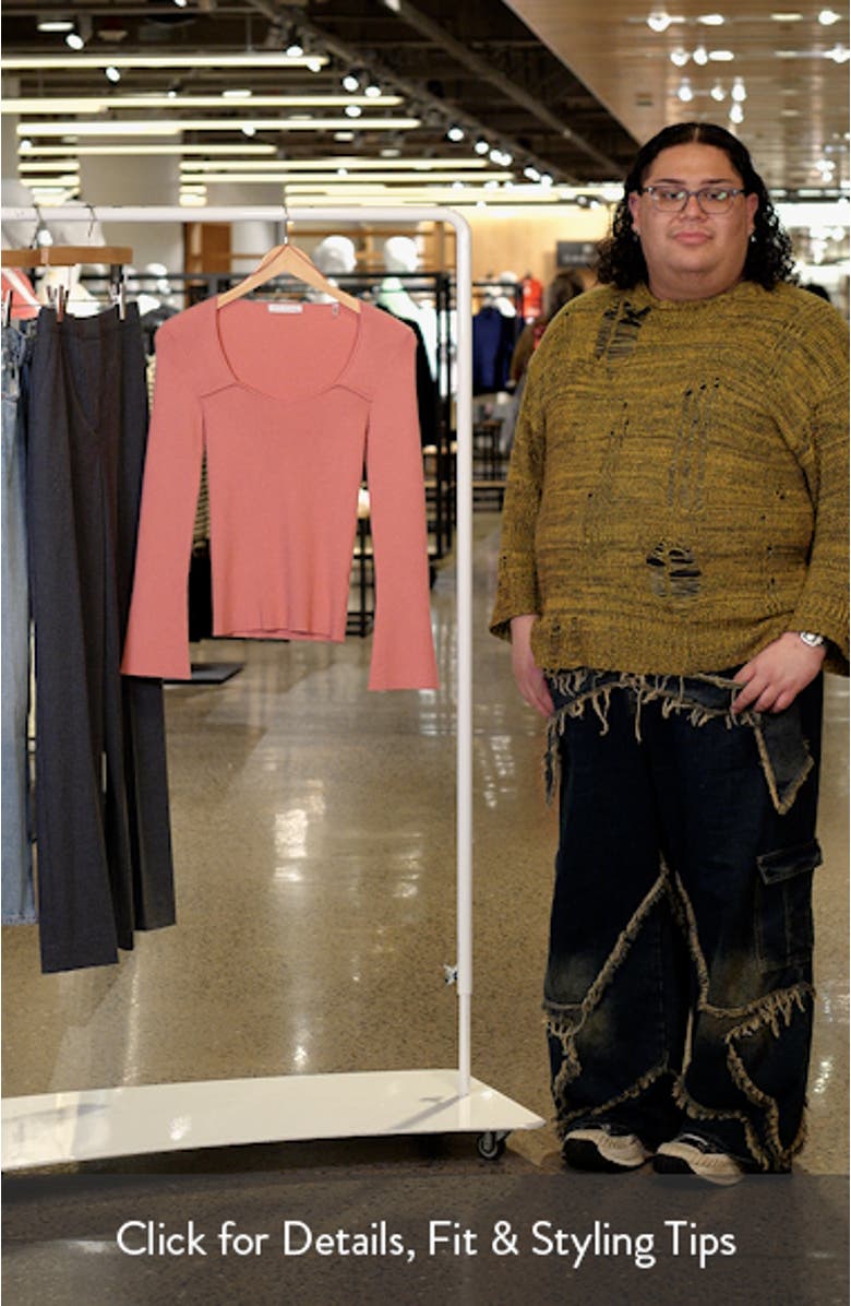 The Sydney Rib Sweetheart Sweater, sales video thumbnail