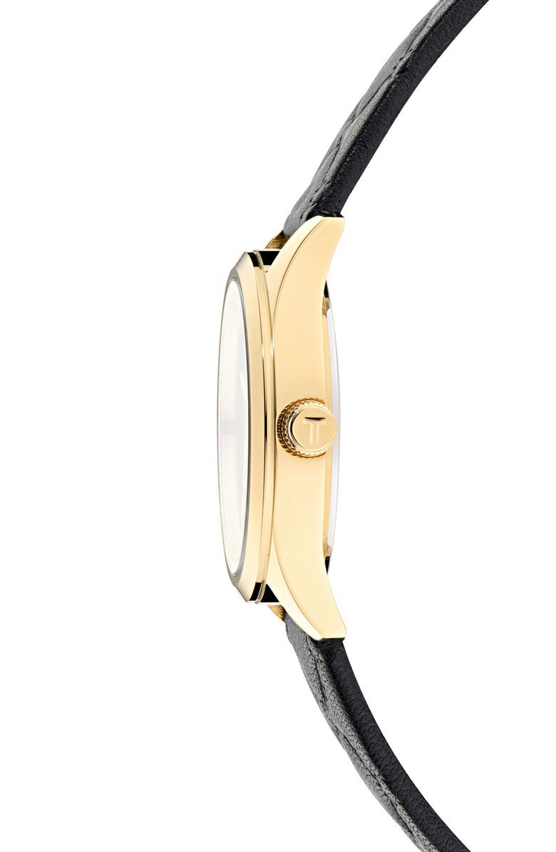 Ted Baker Coolly Leather Strap Watch, 34mm, Alternate, color, Black