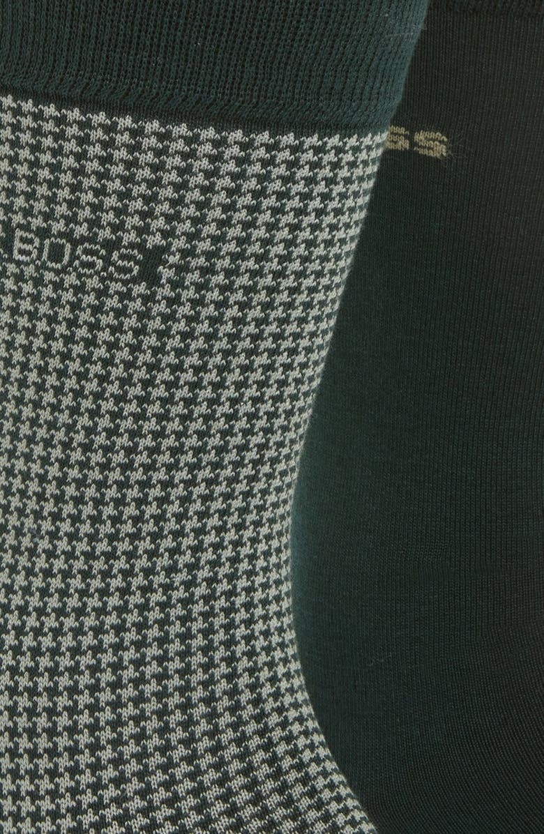 BOSS Assorted 2-Pack Houndstooth Check Dress Socks, Alternate, color, 