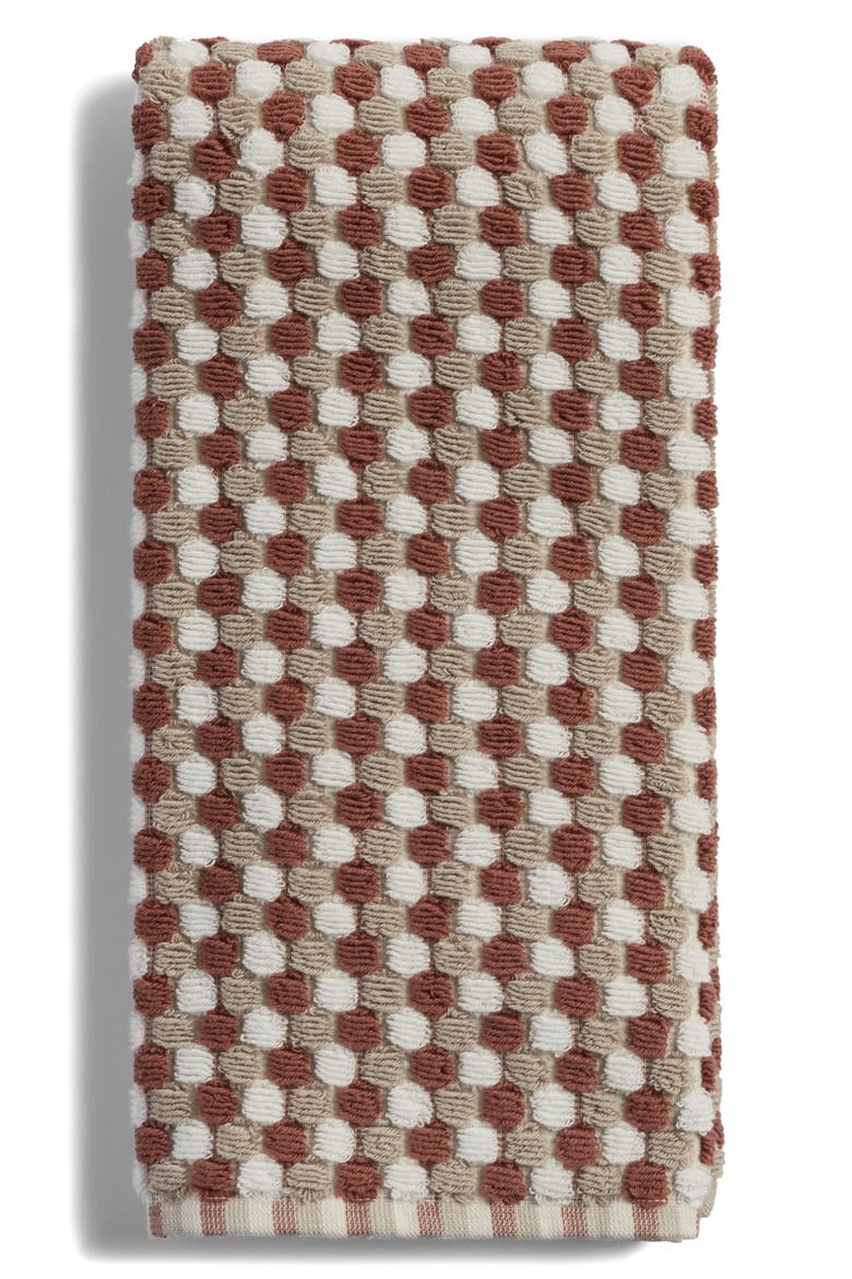 Mosaic Organic Cotton Towel (Nordstrom Exclusive), Alternate, color, CINNAMON/LATTE