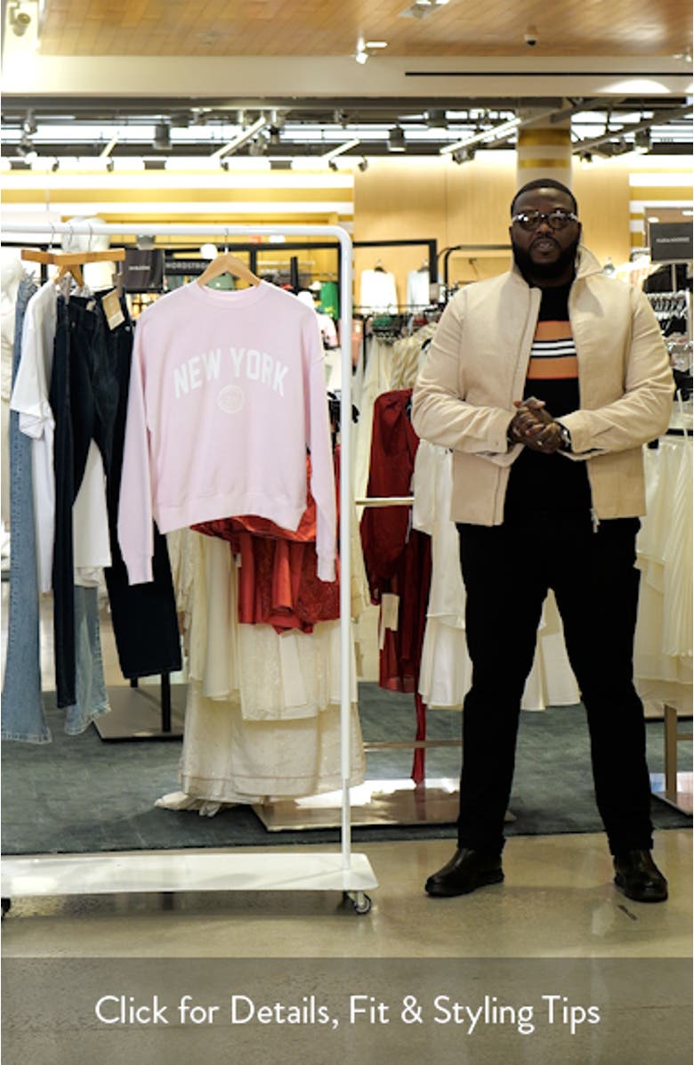 Brushed Fleece Graphic Sweatshirt, sales video thumbnail