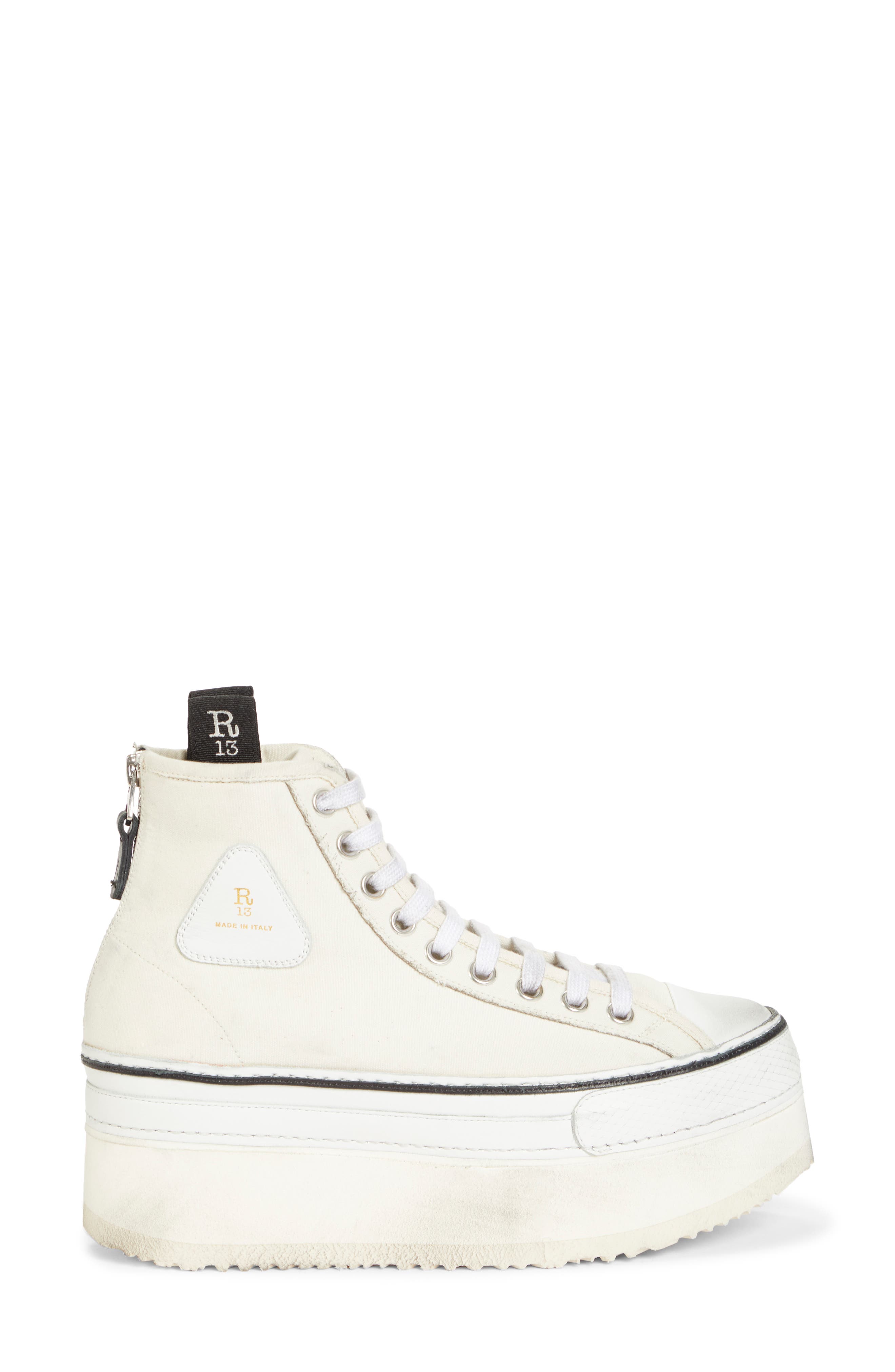 Platform High Top Sneaker, Alternate, color, ECRU