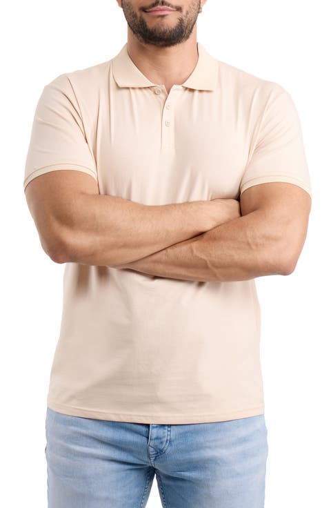 Stretch Cotton Rib Polo