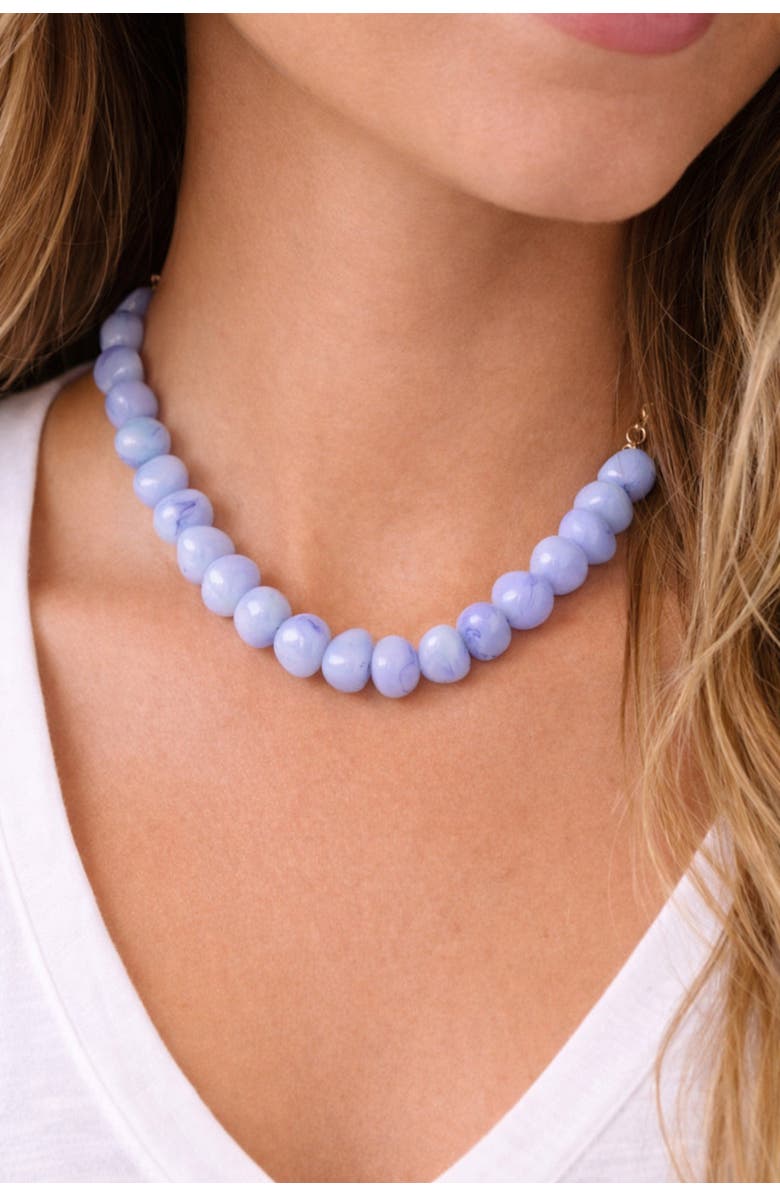 Erin McDermott Jewelry Sea Foam and Sky Necklace, Alternate, color, Blue