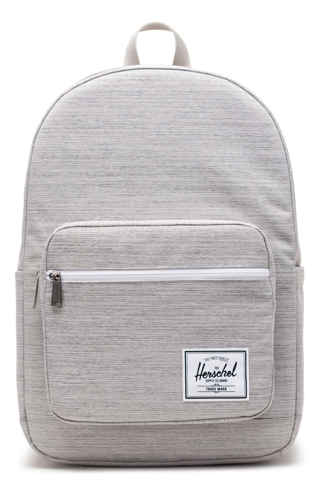 Herschel Supply Co. Pop Quiz Backpack, Main, color, Light Grey Crosshatch