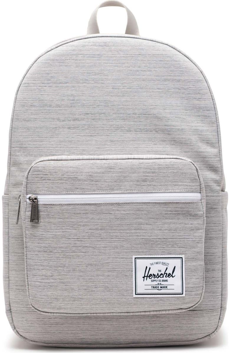 Herschel Supply Co. Pop Quiz Backpack, Main, color, Light Grey Crosshatch