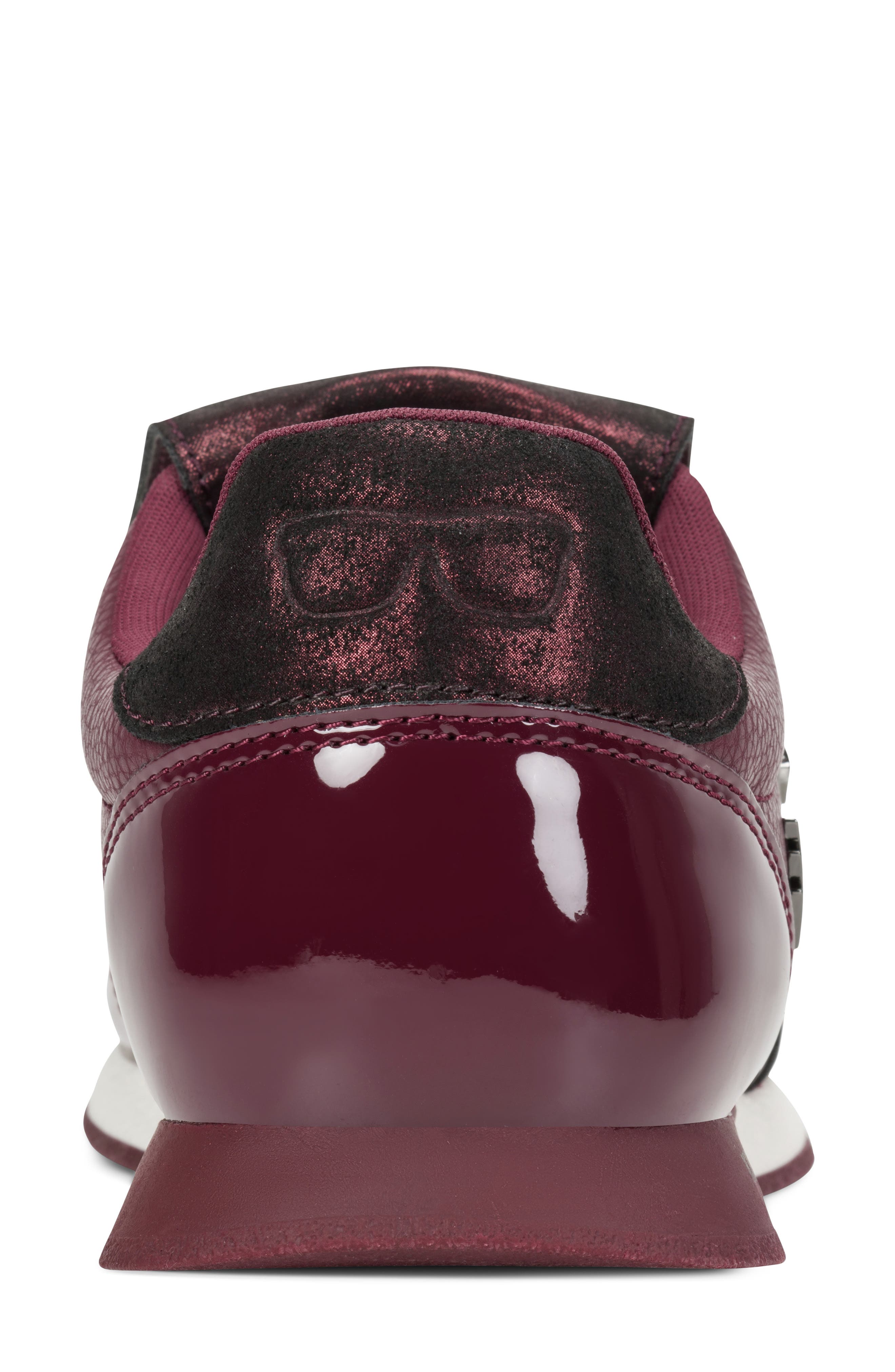 Minia Pins Lace Up Sneaker, Alternate, color, BURGUNDY