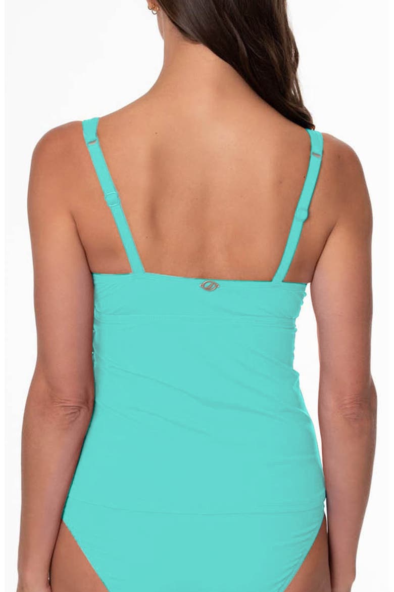 Amber V-Neck Tankini Top, Alternate, color, JELLY MINT