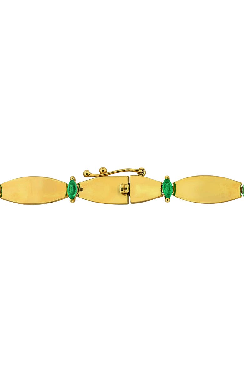 Julianna B. Precious Gems Station Bracelet 10k Gold, Alternate, color, Emerald
