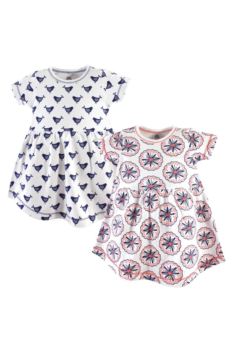 Yoga Sprout Comfy Cotton Dresses, Main, color, Bloom