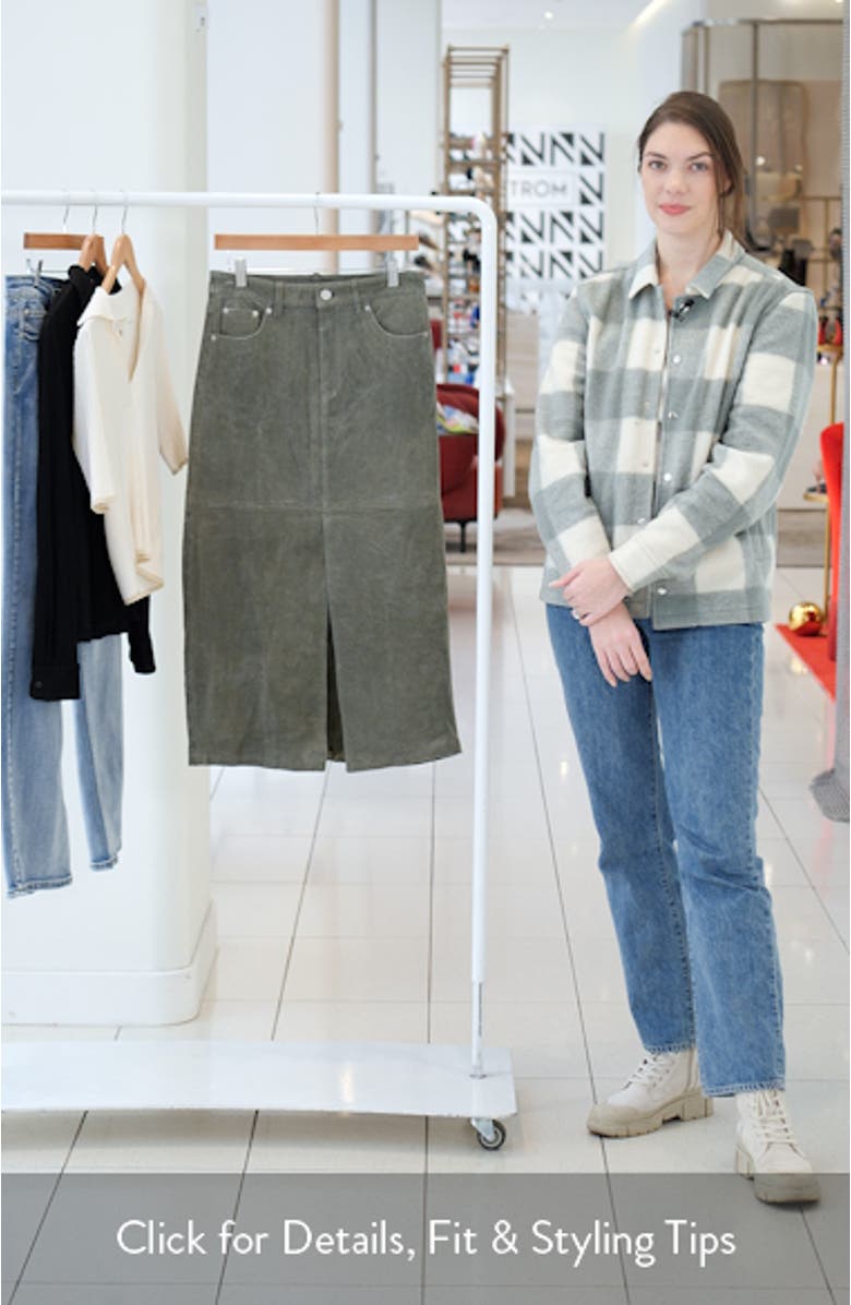 Suede Maxi Skirt, sales video thumbnail