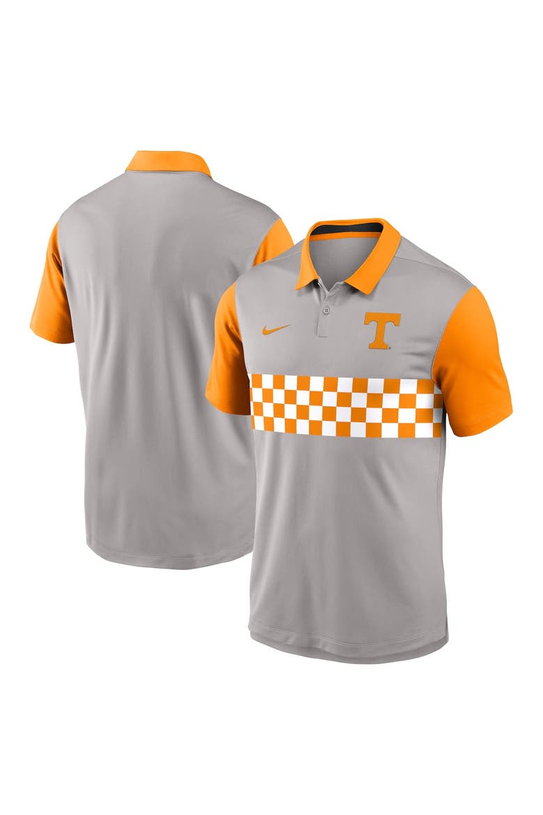 Men's Nike Gray/Tennessee Orange Tennessee Volunteers Vapor Performance Polo, Alternate, color, Gray