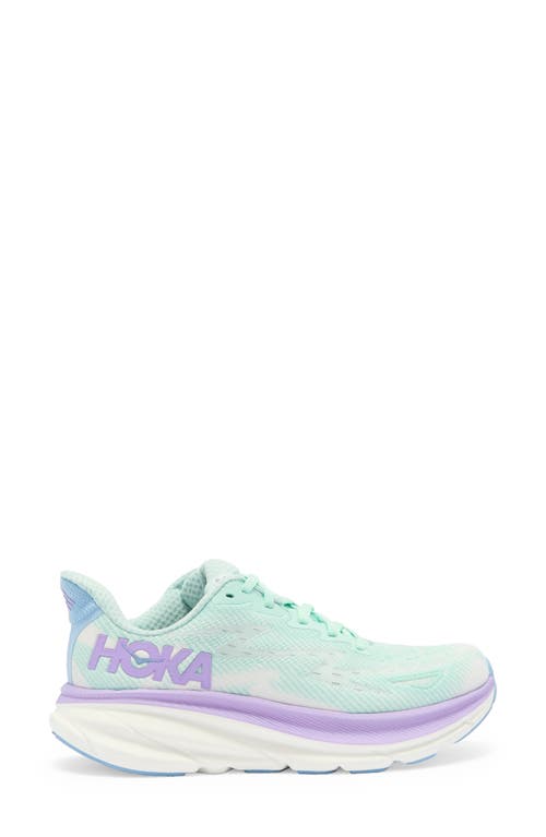 Shop Hoka Clifton 9 Running Shoe In Mint Fluorite/snow Melt